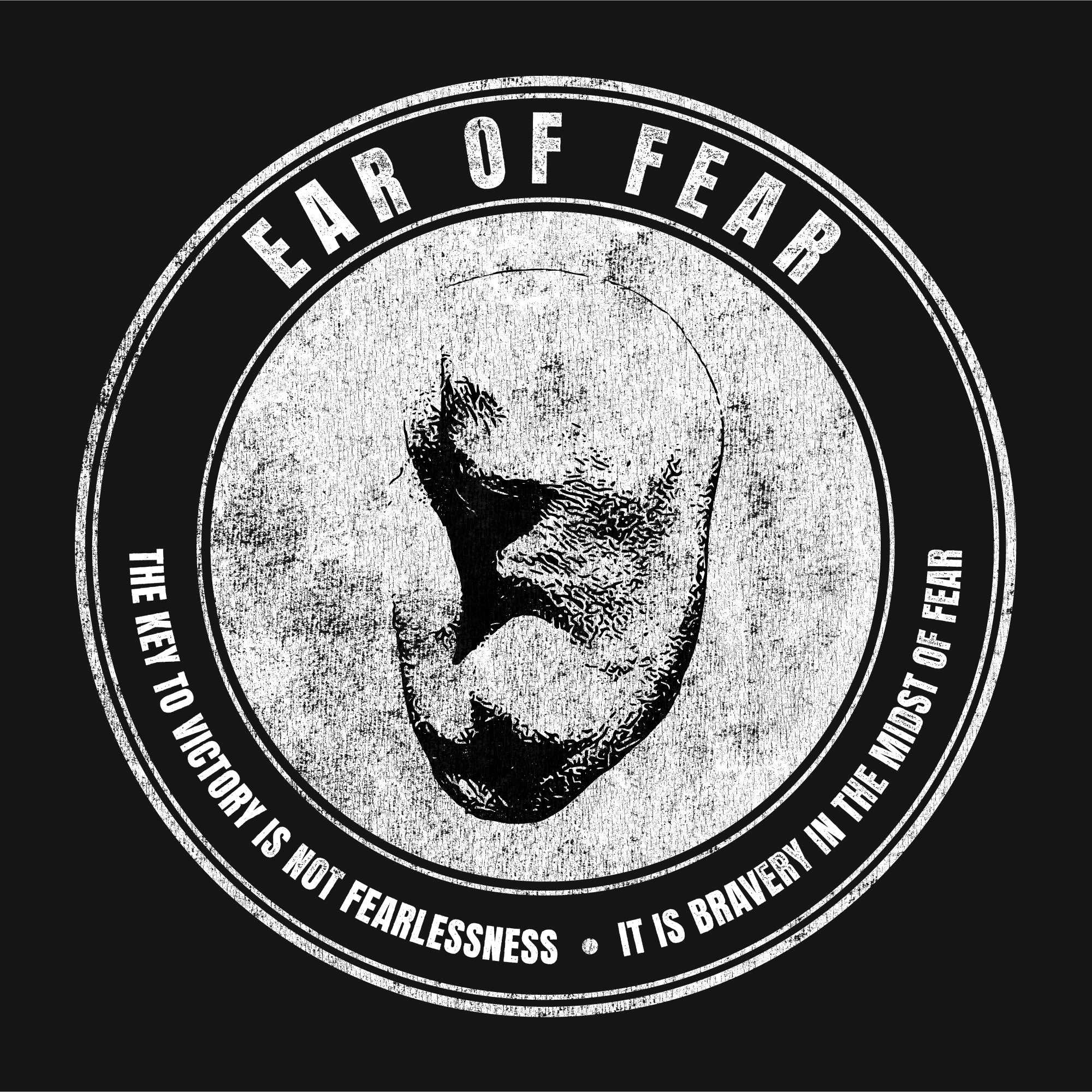 UNISEX - THE EAR - Short-Sleeve Tee - The Key To Victory Is Not Fearlessness... It Is Bravery In The Midst of Fear